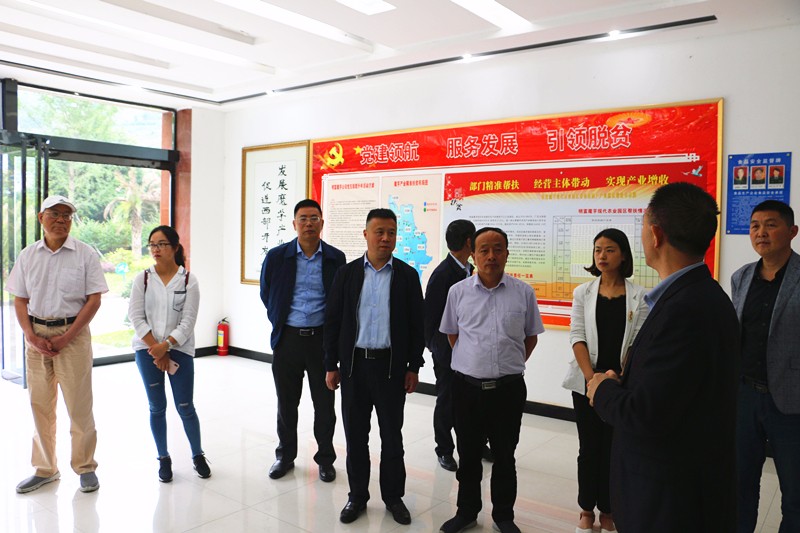 常州市新北区农业局一行来我县对接考察农业工作